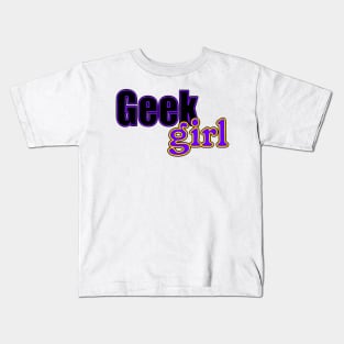 Geek Girl Kids T-Shirt